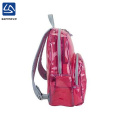 wholesale fashion red transparent school bag for girl